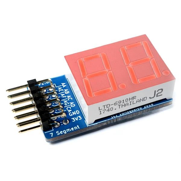 PMOD-7-SEGMENT 1BitSquared | Mouser Canada