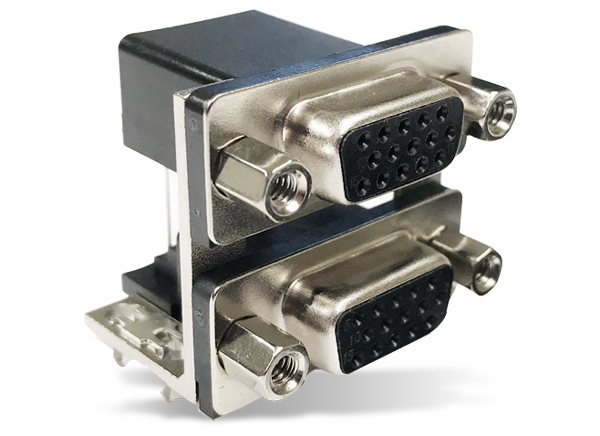 その他 comma Dual-Port Stacked D-Sub Connectors - NorComp | Mouser