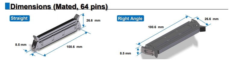 Mechanical Drawing - Hirose Electric HIF3 Ribbon Cable Connectors Mechanical Drawing - Hirose Electric HIF3 Ribbon Cable Connectors