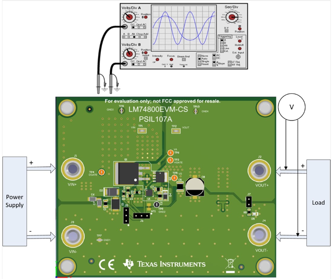 Mechanical Drawing - Texas Instruments LM74800EVM-CS Controller Evaluation Module