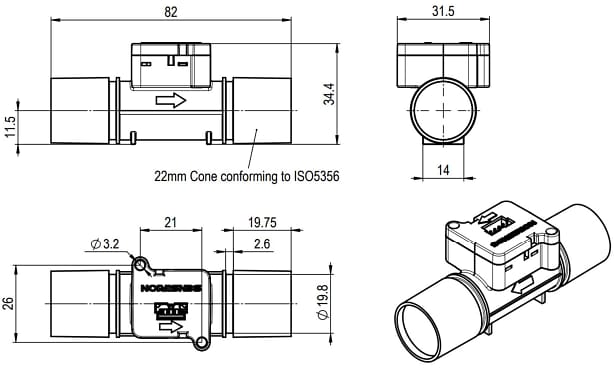 Sensirion SFM3003 Digital Mass Flow Meters