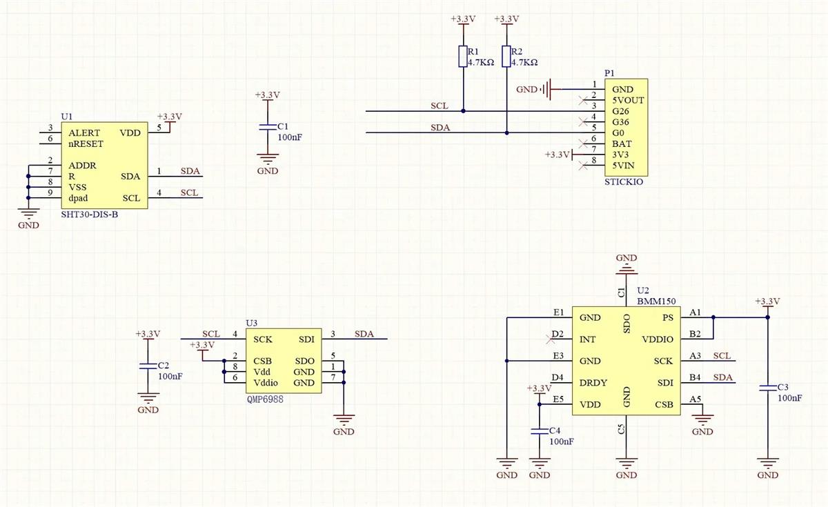 Schematic - M5Stack ENV III Hat Schematic - M5Stack ENV III Hat