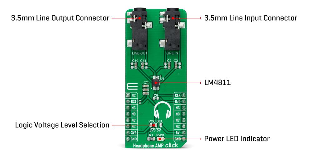 Mikroe Headphone AMP Click Mikroe Headphone AMP Click