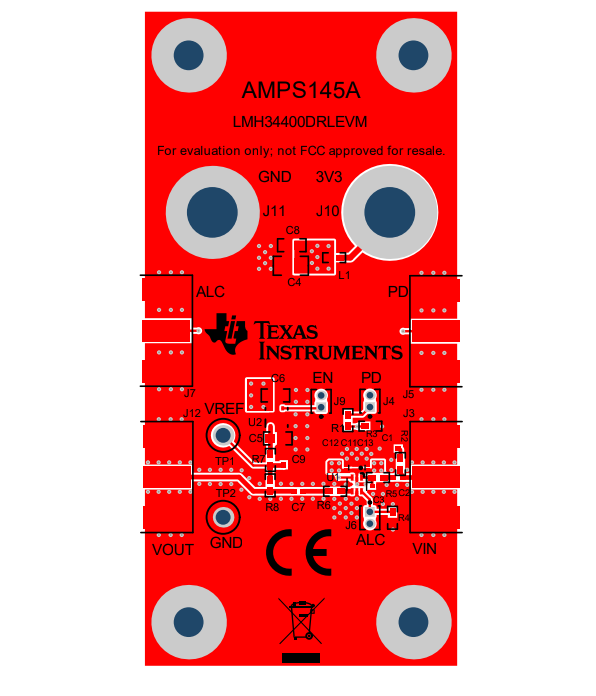 Location Circuit - Texas Instruments LMH34400DRLEVM Evaluation Module