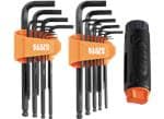 COH☆ Klein Tools 70550 Hex Wrench Key Set, 11 SAE Sizes, Heavy