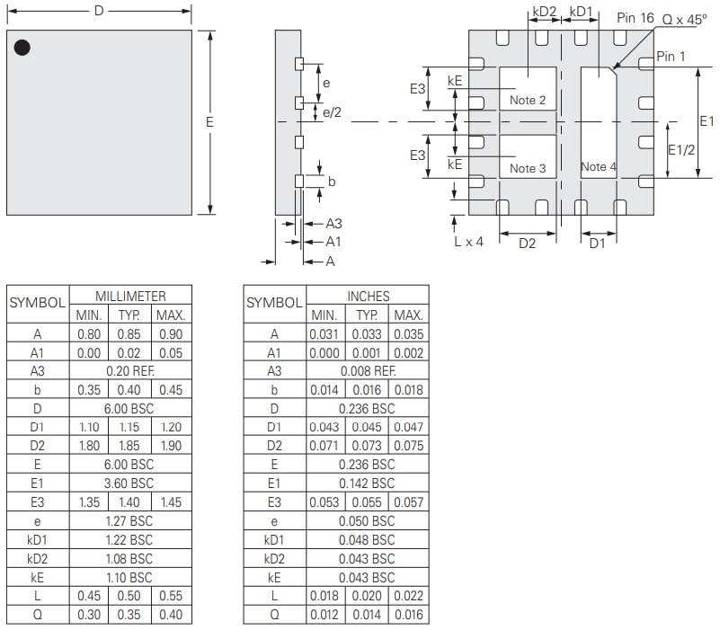Mechanical Drawing - Littelfuse CPC2501M Solid State Relay Mechanical Drawing - Littelfuse CPC2501M Solid State Relay