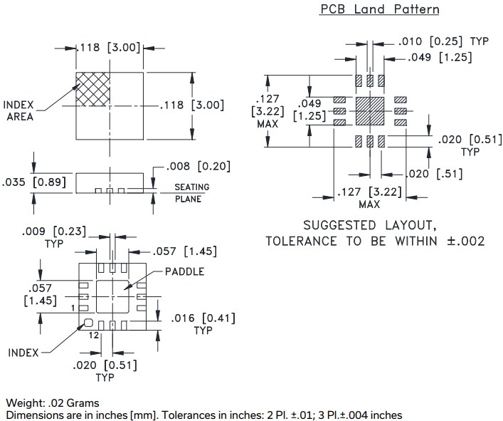 Mechanical Drawing - Mini-Circuits GP2 Power Splitters Mechanical Drawing - Mini-Circuits GP2 Power Splitters